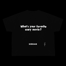 Load image into Gallery viewer, DON TOLIVER X SCREAM X CJ FAVORITE SCARY MOVIE TEE
