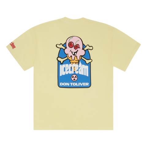 ICECREAM CONES & BONES OCTANE TEE (BUTTER)