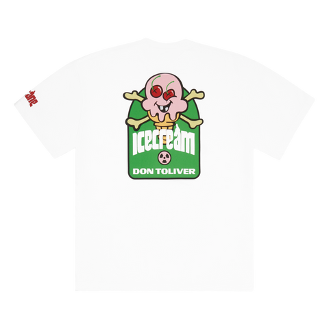 ICECREAM CONES & BONES OCTANE TEE (WHITE)