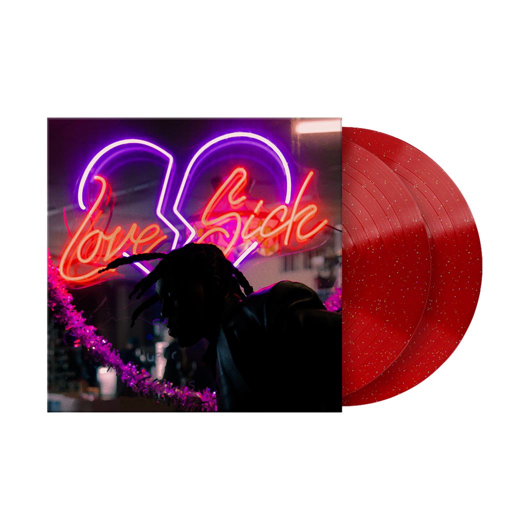 LOVE SICK (DELUXE) TRANSLUCENT GLITTER RED 2LP VINYL – Don Toliver