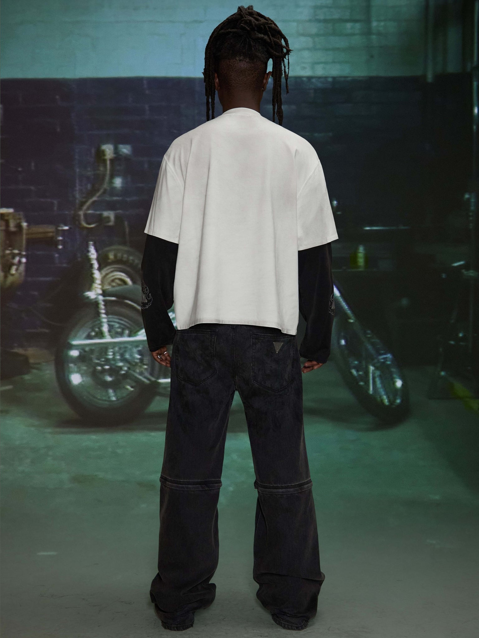 HARDSTONE LAYERED LS TEE (WHITE) – Don Toliver | Official Store