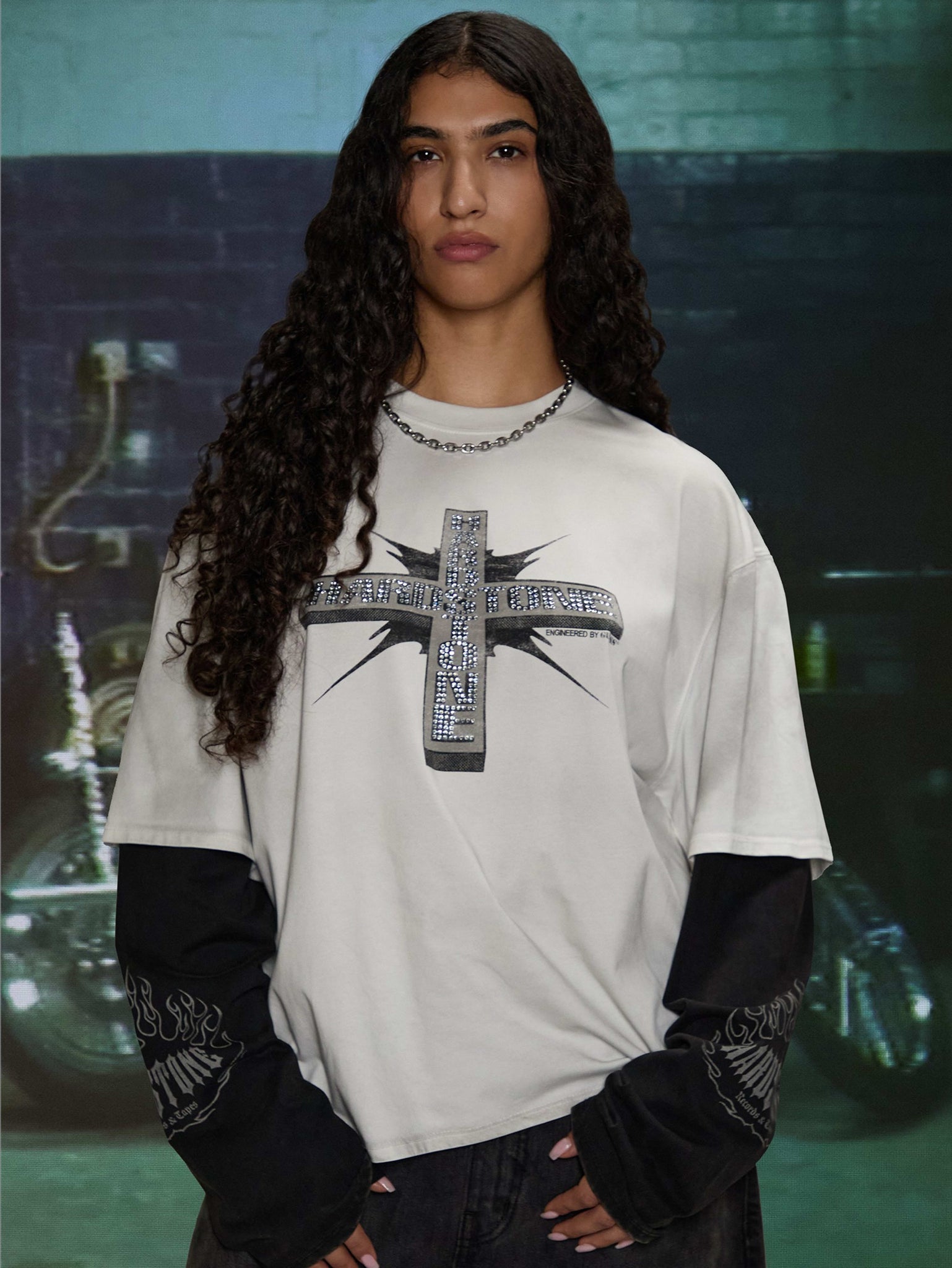 HARDSTONE LAYERED LS TEE (WHITE) – Don Toliver | Official Store
