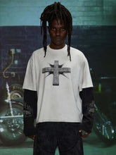 Load image into Gallery viewer, HARDSTONE LAYERED LS TEE (WHITE)
