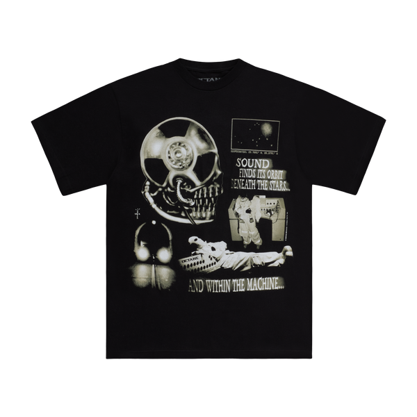 MINDLESS RECORD スカルTシャツ S アンビル SOMETHINGLISTENSBACKTEE01_gran